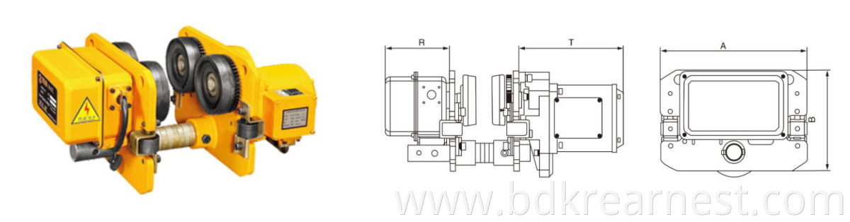 Traveling Trolley for Electric Hoist